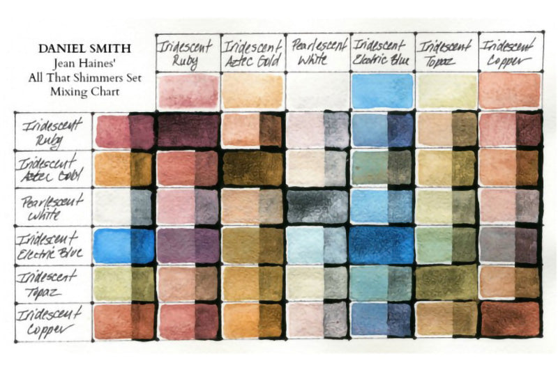 Daniel Smith : Watercolor Paint : 5ml : Jean Haines' All That Shimmers Set of 6